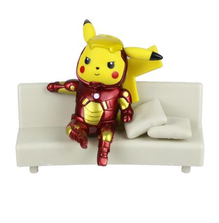 Фигурка Пикачу - Железный Человек на диване (Pikachu Iron Man)