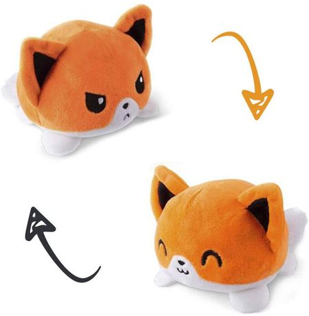 Мягкая игрушка Лиса-перевертыш, 13х15 см