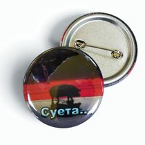 Значок Евангелион - Мем суета свинья (Evangelion) 4,5 см