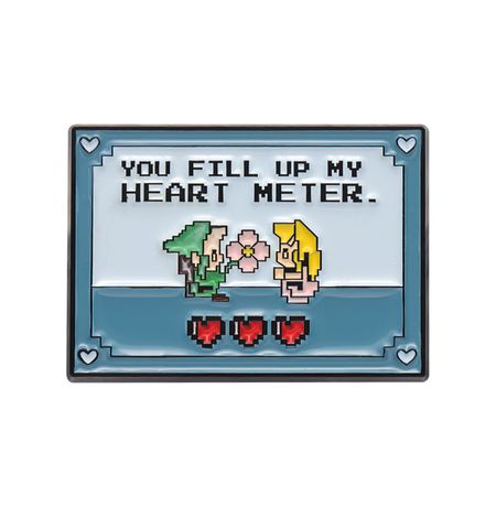 Значок Легенда о Зельде - Линк и Зельда (пин, металл) 2х3 см