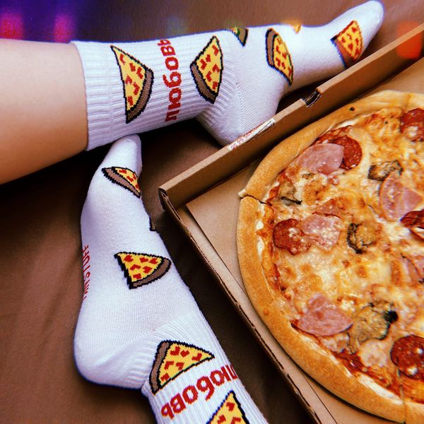 Носки Любовь пицца (размер 36-44)
