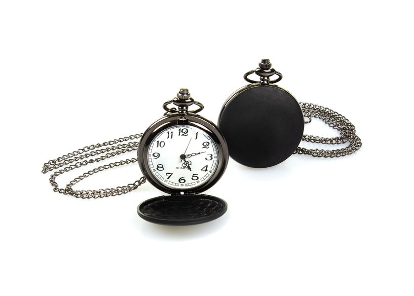 Часы на цепочке Матовая крышка 4,5 см УЦЕНКА
