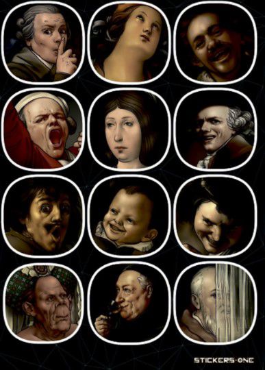 Набор стикеров Art Memes STICKERS.ONE