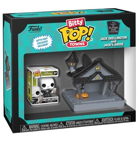 Фигурка Funko Bitty POP! Джек Скелингтон в доме - Кошмар перед Рождеством  (Jack Skellington) изображение 3