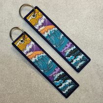 Брелок-ремувка Волны тканевый, 14,5х3,5 см