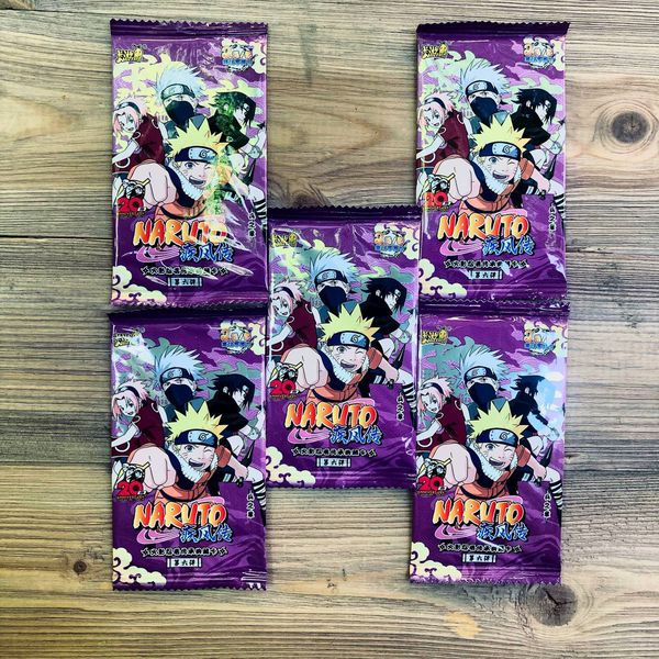 Коллекционные карточки Наруто Тир 2 Серия 6 (Naruto) Набор из 5 бустеров изображение 4