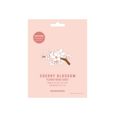 Маска для лица Baroness Flower Mask Sheet, вишня, тканевая