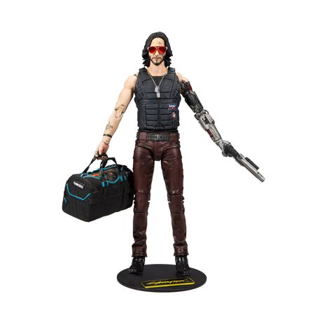Фигурка Cyberpunk 2077 - Джонни Сильверхенд с сумкой (Johnny Silverhand) изображение 2