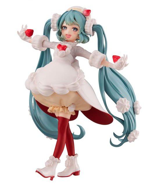Фигурка Хацунэ Мику - Клубничный Торт  (Hatsune Miku Sweet Tea Time Strawberry Shortcake) 17 см изображение 2