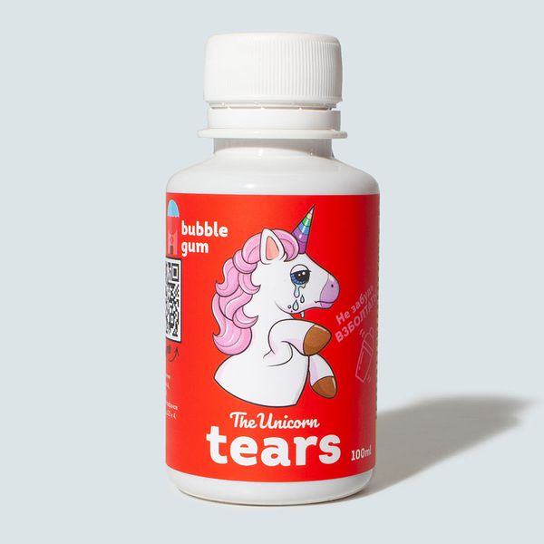 Сироп The Unicorn tears, Bubble Gum, с блестками