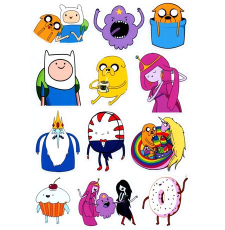 Набор стикеров Время приключений (Adventure Time)
