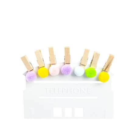 Декоративные прищепки Помпоны