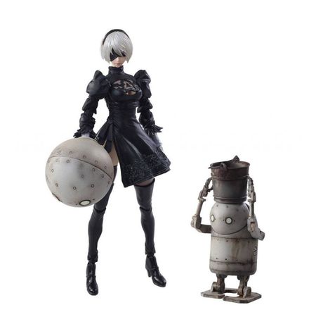 Фигурка NieR Automata 2B & Machine Lifeform Type B Square Enix 15 см изображение 2