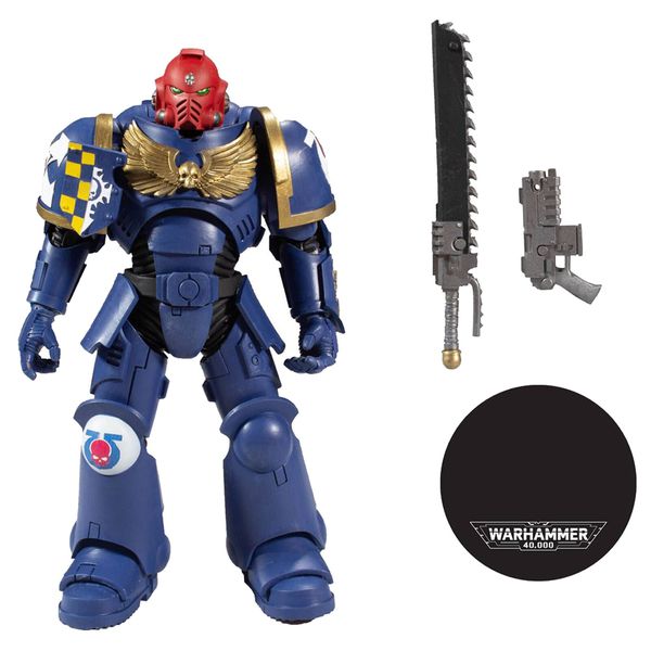 Фигурка Warhammer 40000 - Космодесант Примарис (Ultramarines Primaris) 19 см