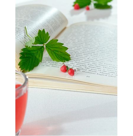 Серьги Земляника, гвоздики изображение 3