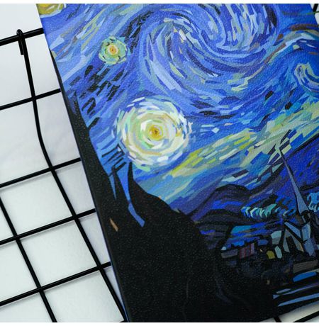Блокнот Ван Гог - Звездная ночь в линию изображение 2