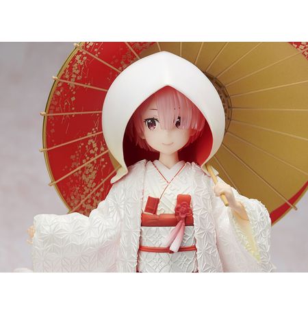 Фигурка Рам с зонтиком - Жизнь с нуля (Re:Zero - Ram) большая 26 см изображение 2