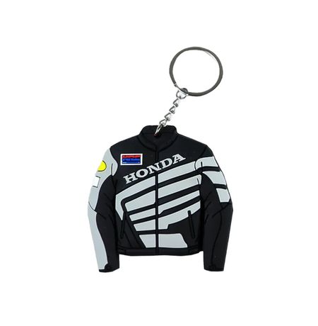 Брелок Куртка Honda Racing (серая), силиконовый 6,5х6,5 см изображение 2