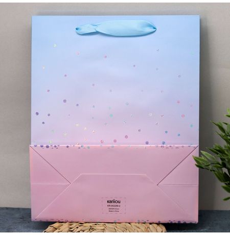 Пакет с блестками Sequins 32х26х12 см изображение 3