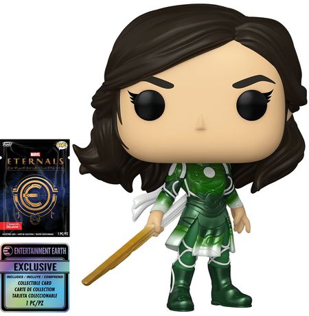 Фигурка Funko POP! Вечные - Серси Эксклюзив с коллекционной карточкой УЦЕНКА (Eternals - Sersi) изображение 3