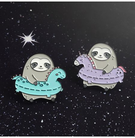 Значок Ленивец с кругом динозаврик изображение 2