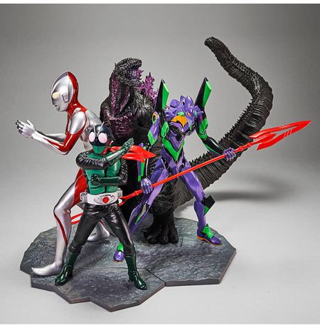 Фигурка Евангелион - EVA-01 (Evangelion - Shin Japan Heroes Universe Art Vignette) 14 см лицензия изображение 5