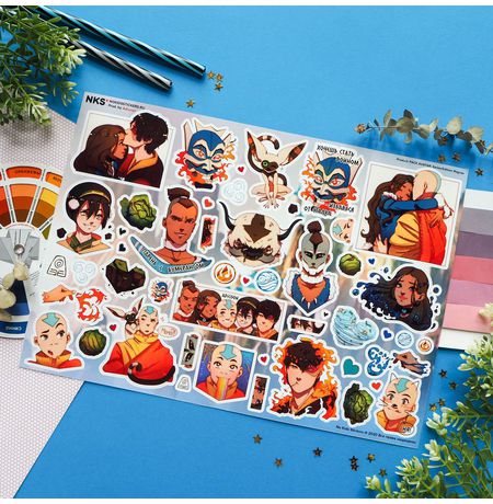 Наклейки Аватар (Avatar), стикеры NKS А4