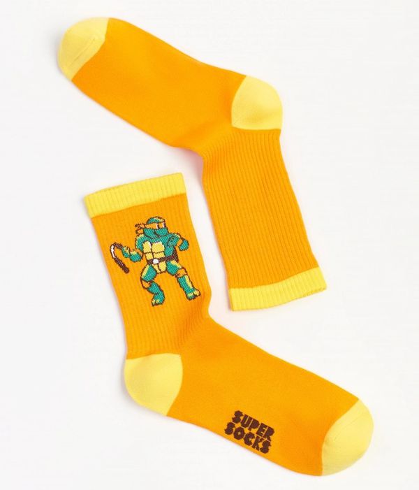 Носки SUPER SOCKS TMNT - Микеланджело (размер 35-40)