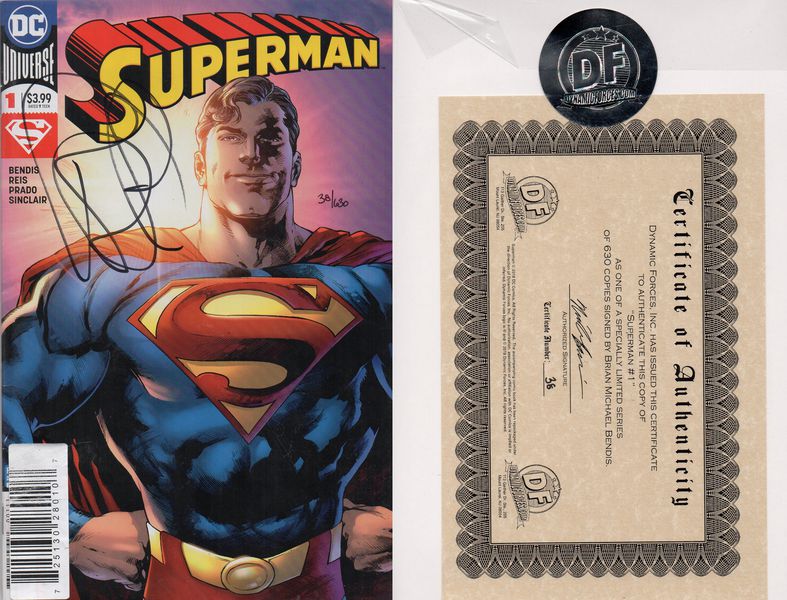 Superman #1 с автографом Brian Michael Bendis
