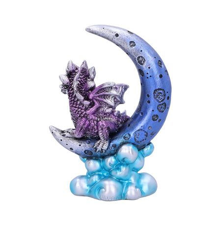 Статуэтка Дракон на полумесяце, фиолетовый изображение 3