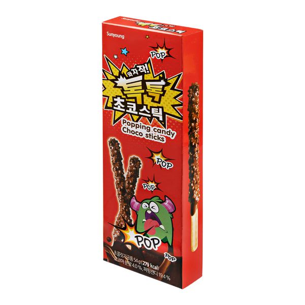 Шоколадные палочки со взрывающейся карамелью Sunyoung 54 гр изображение 2
