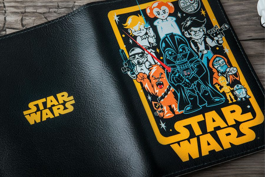 Обложка на паспорт Звездные Войны, мультяшные персонажи (Star Wars) изображение 2