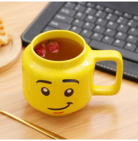 Кружка Лего голова 3D (LEGO) изображение 2