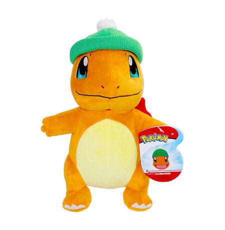 Мягкая игрушка Чармандер Новогодний (Charmander Christmas Edition) 23 см