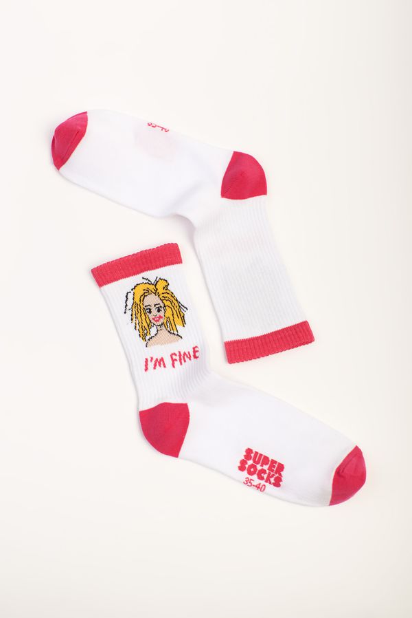 Носки SUPER SOCKS I'm fine (размер 35-40) изображение 2