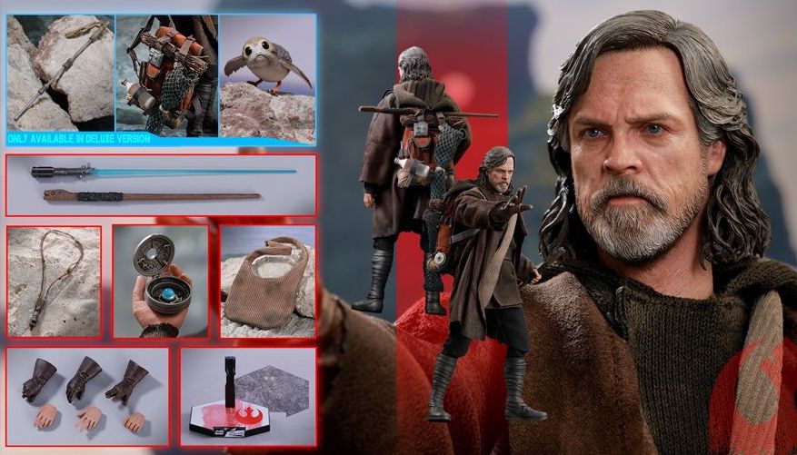 Фигурка Hot Toys - Люк Скайуокер - Звёздные Войны (Star Wars - Luke Skywalker Deluxe Set) 1/6 30 см