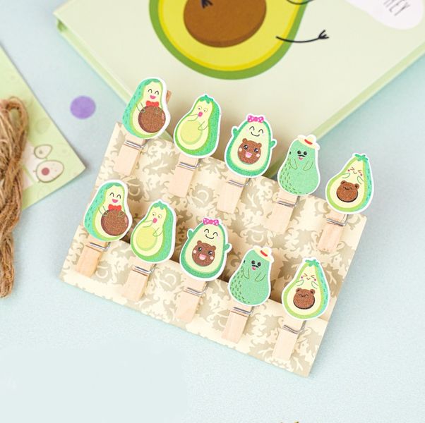 Декоративные прищепки Авокадо