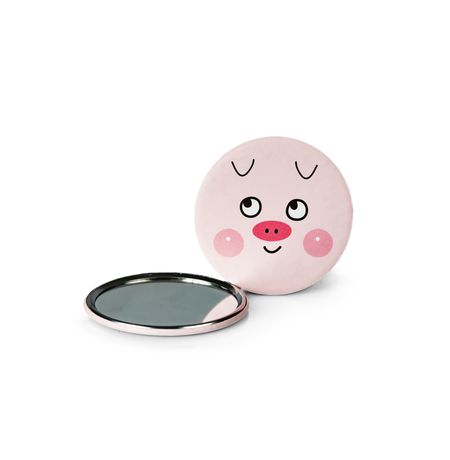 Зеркало Свинка мордочка, карманное