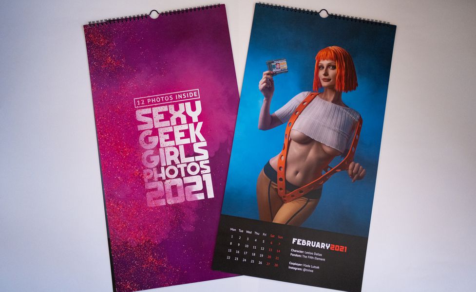 Календарь Sexy Geek Girls Photos 2021, 12 фото изображение 3