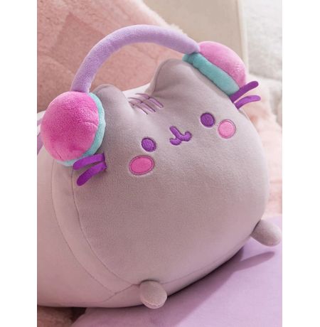 Мягкая игрушка Кот Пушин в наушниках (Pusheen Cat) 15х27 см изображение 3