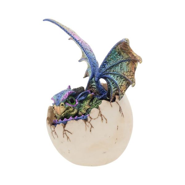 Статуэтка Дракон перламутровый в яйце 21 см изображение 2