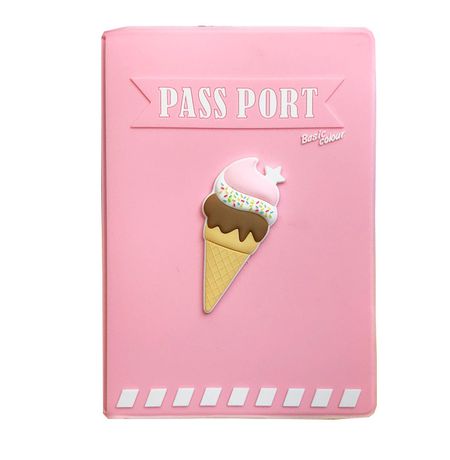 Обложка на паспорт Мороженое розовое