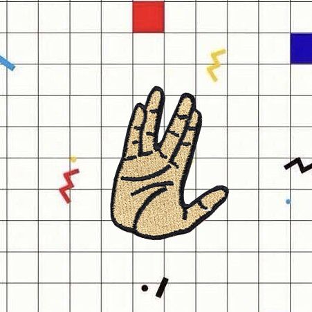 Нашивка Звездный Путь: Вулканское приветствие (Star Trek)