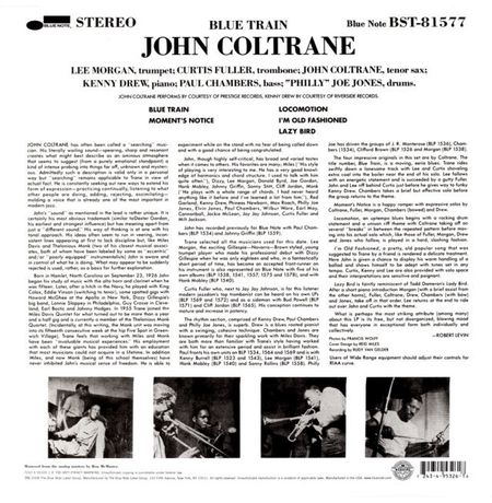 Виниловая пластинка John Coltrane - Blue Train изображение 2
