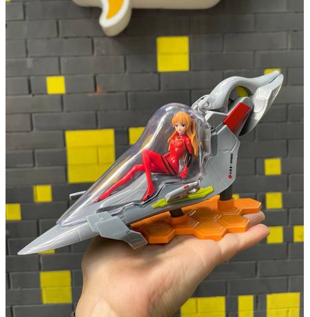 Фигурка Евангелион - Аска в кабине пилота (Pizza Hut x EVANGELION) 13 см лицензия