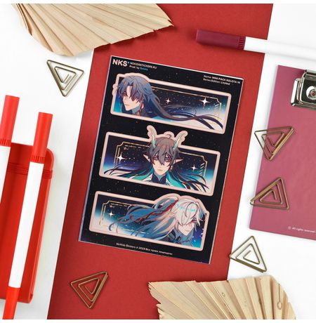 Наклейки Хонкай: Стар Рейл (Honkai: Star Rail) стикеры NKS Mini