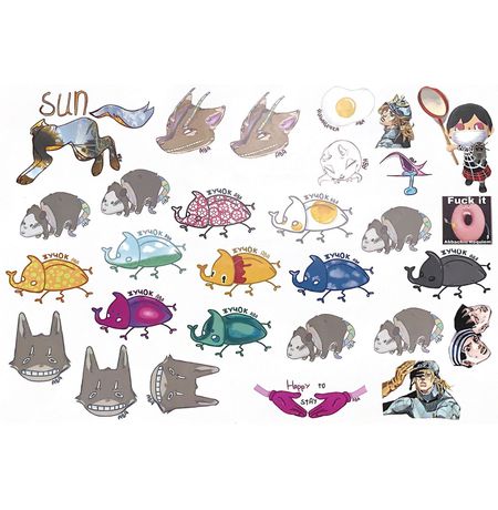 Набор стикеров Жучок