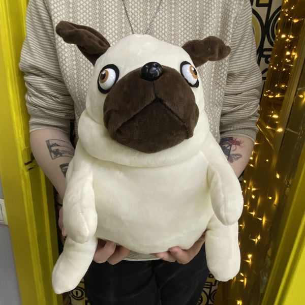 Мягкая игрушка Пухлый мопс, трогательный