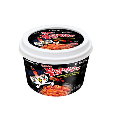 Рисовые клецки Samyang со вкусом курицы в соусе бульдак, острые
