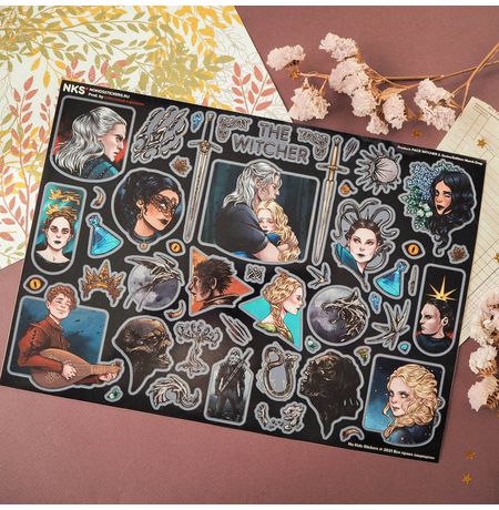 Набор стикеров Ведьмак 2 (Witcher 2)